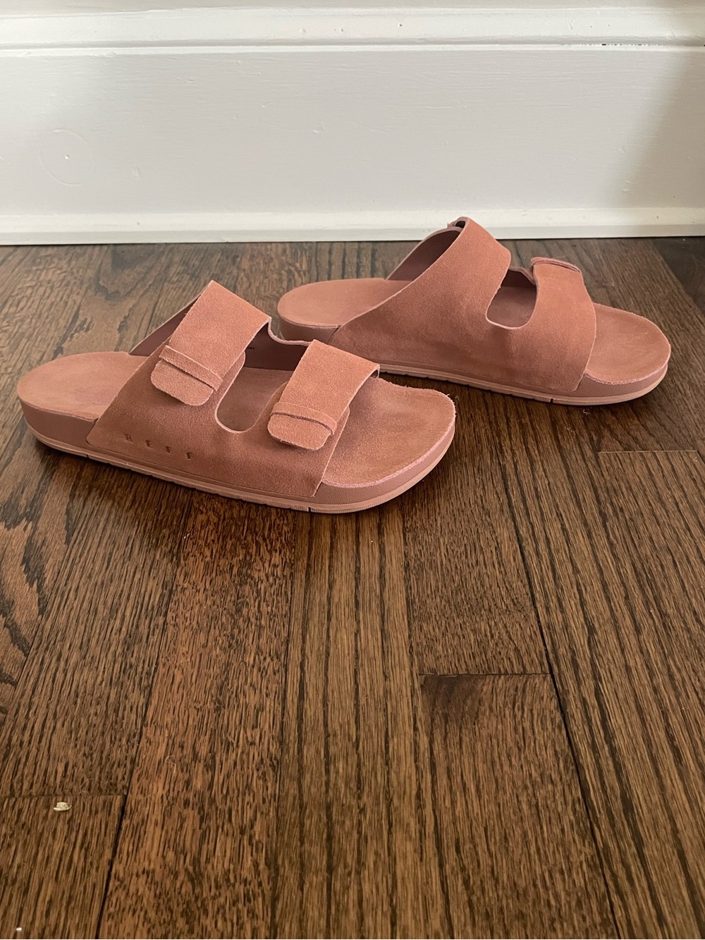Reef Women’s Ojai Two Bar - Double Strap Slide Sandals - Dusty Pink